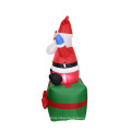 Giant Inflatable Snowman Airblown Santa Color LED Lighted